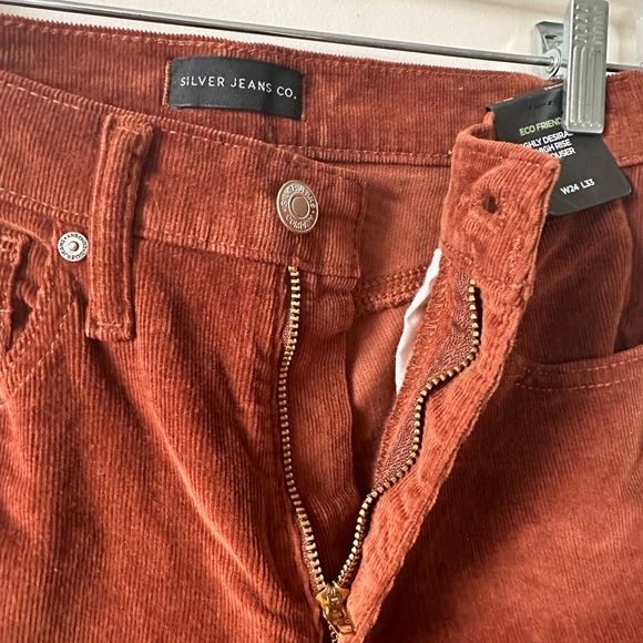SILVER JEANS CO Highly desirable trousers- rust, corduroy - Picture 8 of 8